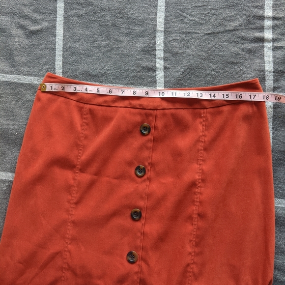 Vintage Burnt Orange Lindor A-line Skirt - Picture 7 of 7